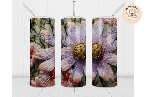 20oz 3D Pink Flower Embroidery Tumbler4 Review