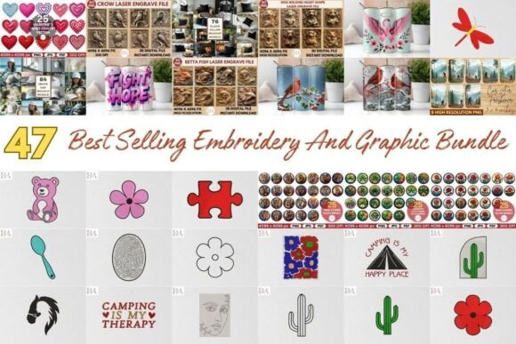 Amazing Embroidery and Graphic Bundle