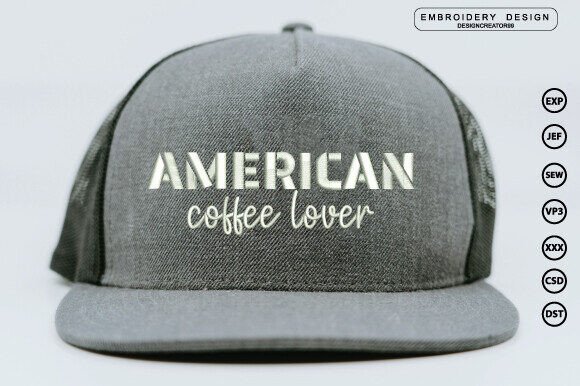 American Coffee Lover 3D Embroidery Review