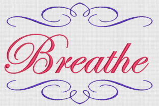 Breathe: A Soft, Elegant Embroidery Design for Meaningful Gifts
