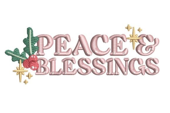 Christmas Peace and Blessings Design Review