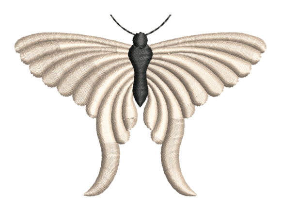 Elegant Ribbed Luna Moth Embroidery Review