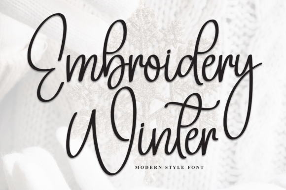 Embroidery Winter Font Review