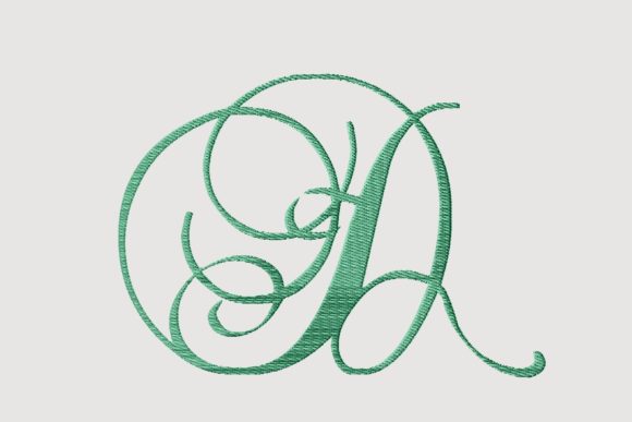 Monogram D Cursive Script Letter Review