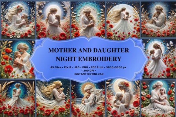 Mother and Daughter Night Embroidery Review