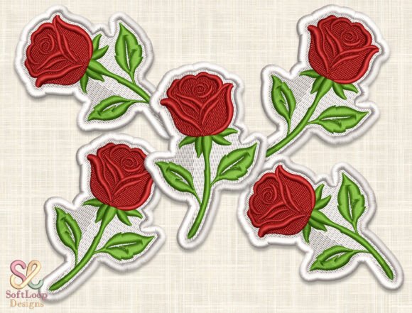 RED ROSE Patch Embroidery Design Review