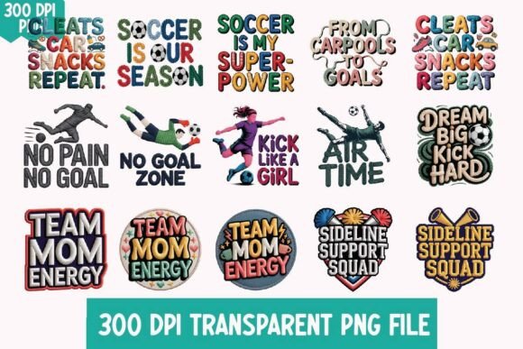 Review: 15 Embroidery Soccer PNG Design Bundle